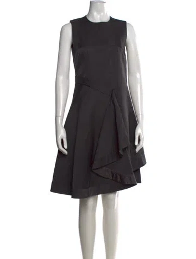 Pre-owned Celine Wool Knee-length Dress In Black