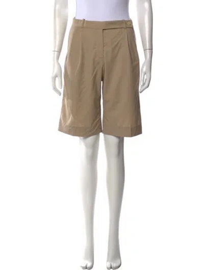 Pre-owned Celine Wool Knee-length Shorts In Brown/neutrals