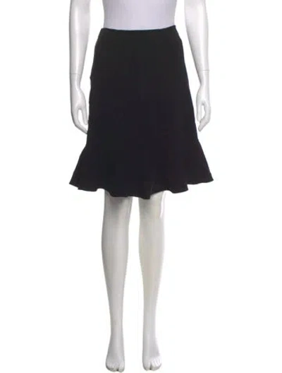 Pre-owned Celine Wool Knee-length Skirt In Black