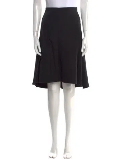 Pre-owned Celine Wool Knee-length Skirt In Black