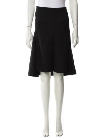 Pre-owned Celine Wool Knee-length Skirt In Black