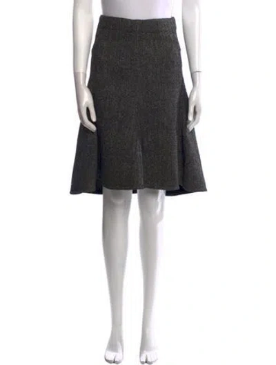 Pre-owned Celine Wool Knee-length Skirt In Black