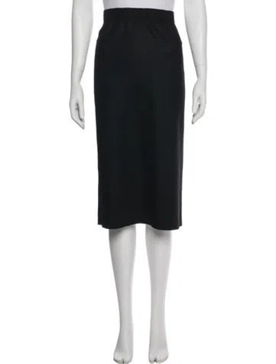 Pre-owned Celine Wool Knee-length Skirt In Black
