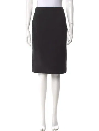 Pre-owned Celine Wool Knee-length Skirt In Black