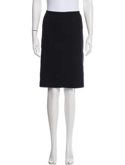 Pre-owned Celine Wool Knee-length Skirt In Black