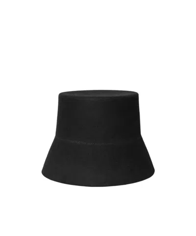 Celine Wool Lamp-shade Hat In Black