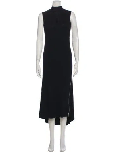 Pre-owned Celine Wool Long Dress In Black