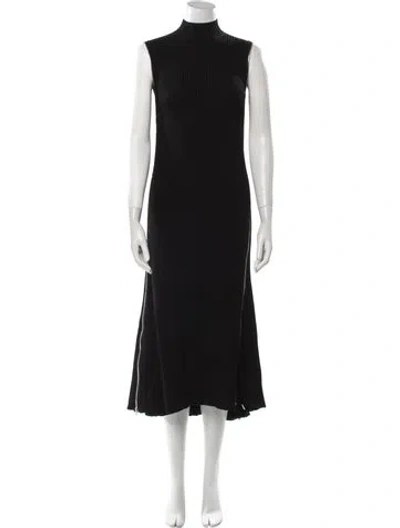 Pre-owned Celine Wool Long Dress In Black