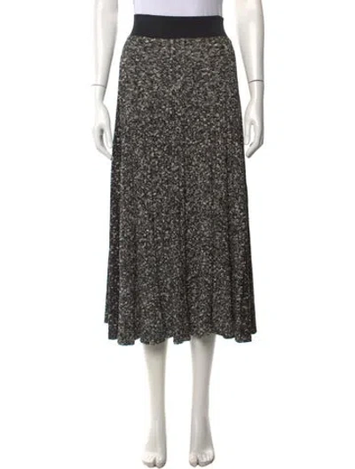 Pre-owned Celine Wool Midi Length Skirt In Black