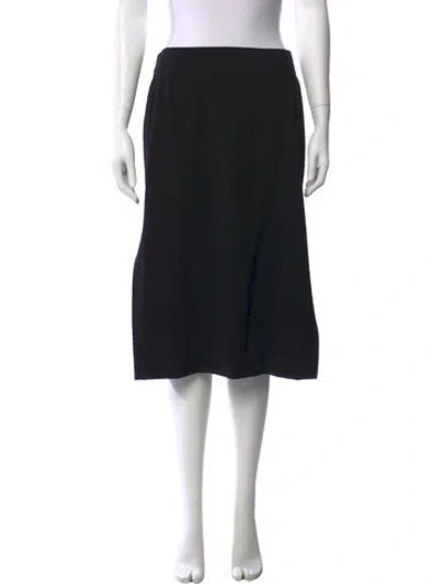 Pre-owned Celine Wool Midi Length Skirt In Black