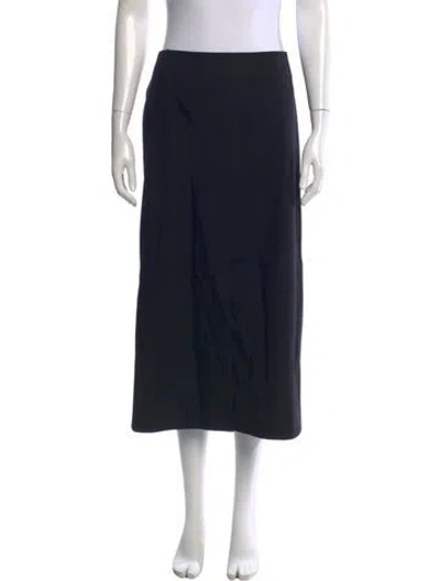Pre-owned Celine Wool Midi Length Skirt In Blue