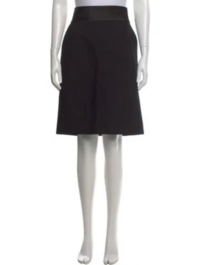 Pre-owned Celine Wool Midi Length Skirt In Gray