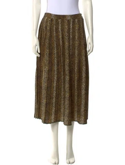 Pre-owned Celine Wool Midi Length Skirt In Neutral
