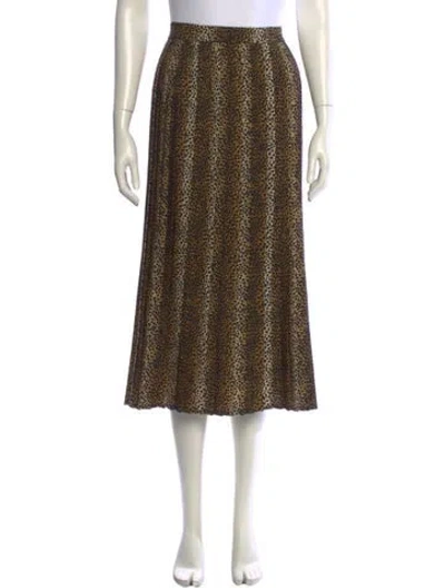 Pre-owned Celine Wool Midi Length Skirt In Neutral