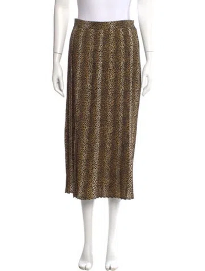 Pre-owned Celine Wool Midi Length Skirt In Neutral