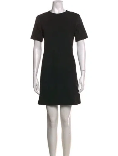 Pre-owned Celine Wool Mini Dress In Black