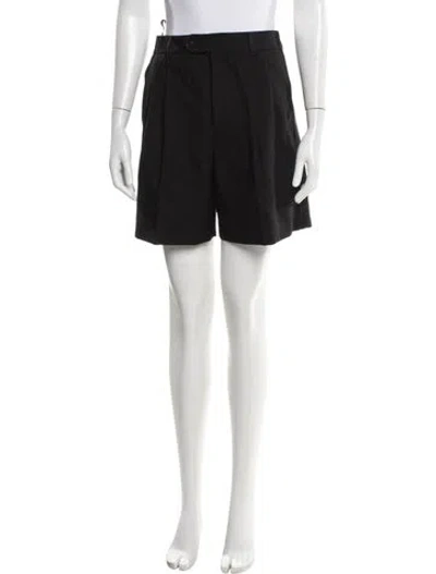 Pre-owned Celine Wool Mini Shorts In Black