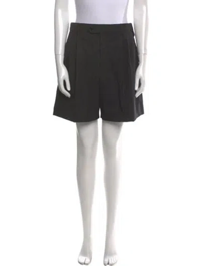 Pre-owned Celine Wool Mini Shorts In Black