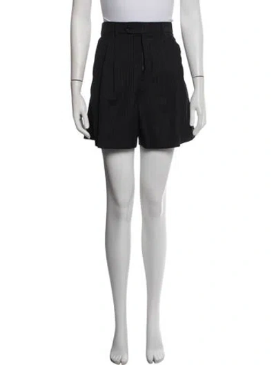 Pre-owned Celine Wool Mini Shorts In Black