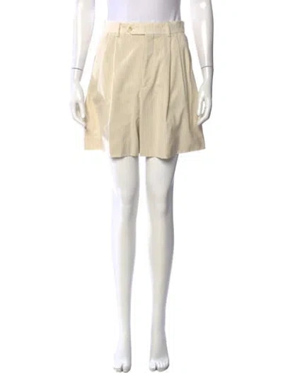 Pre-owned Celine Wool Mini Shorts In Neutral