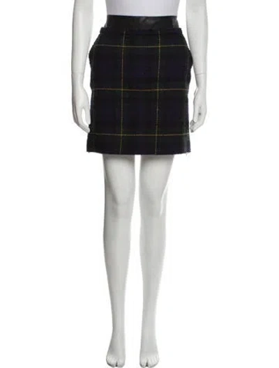 Pre-owned Celine Wool Mini Skirt In Black