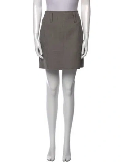 Pre-owned Celine Wool Mini Skirt In Black