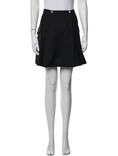 Pre-owned Celine Wool Mini Skirt In Black