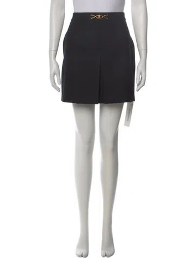 Pre-owned Celine Wool Mini Skirt In Gray