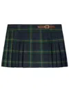 Celine Wool Mini Skirt In Blue