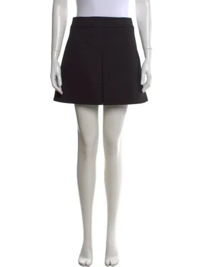 Pre-owned Celine Wool Mini Skirt W/ Tags In Black