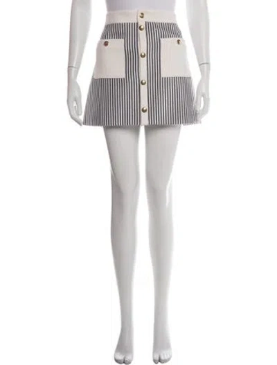 Pre-owned Celine Wool Mini Skirt W/ Tags In Brown