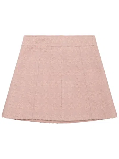 Celine Wool Miniskirt In Pink
