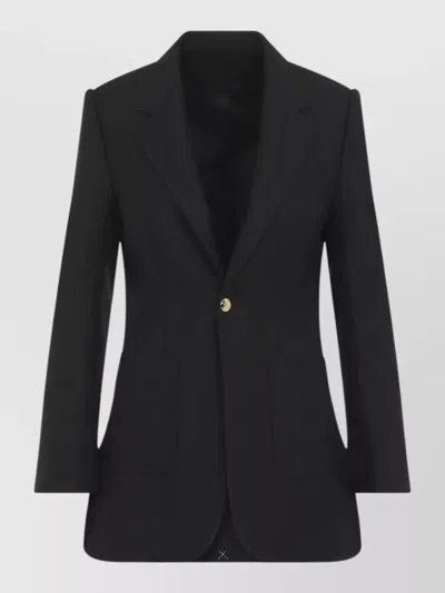 Celine Wool Mohair Suit Jacket In Black