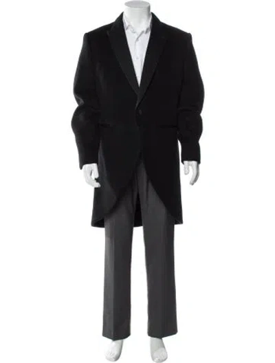 Pre-owned Celine Wool Overcoat W/ Tags In Black