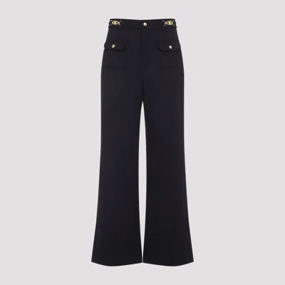 Celine Wool Pants In Black