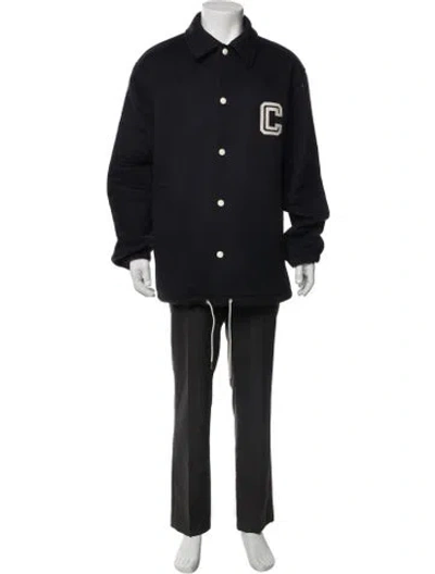 Pre-owned Celine Wool Parka In Blue