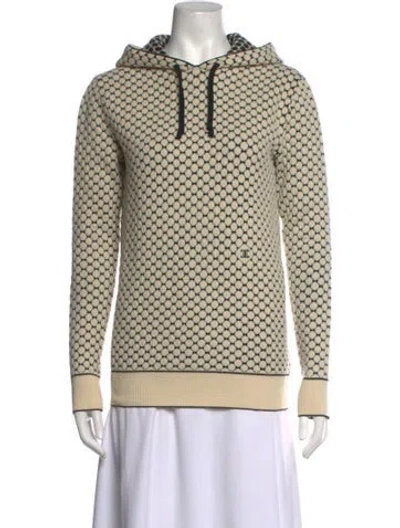 Pre-owned Celine Wool Patterned Sweater In Neutrals