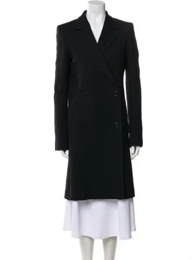 Pre-owned Celine Wool Peacoat In Black