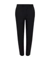Celine Wool Pleated Casual Trousers In Black