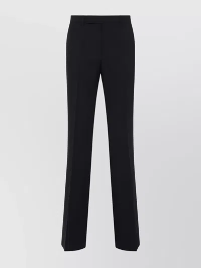 CELINE WOOL PLEATED STRAIGHT HEM PANTS WITH POCKETS