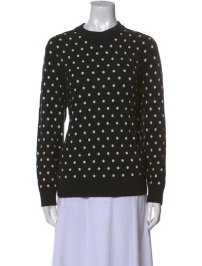 Pre-owned Celine Wool Polka Dot Print Sweater In Neutral