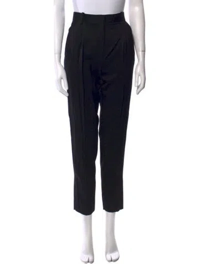 Pre-owned Celine Wool Skinny Leg Pants In Black
