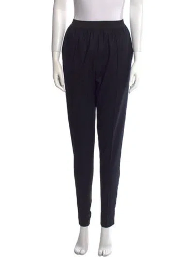 Pre-owned Celine Wool Skinny Leg Pants In Black