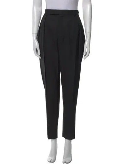 Pre-owned Celine Wool Skinny Leg Pants In Black