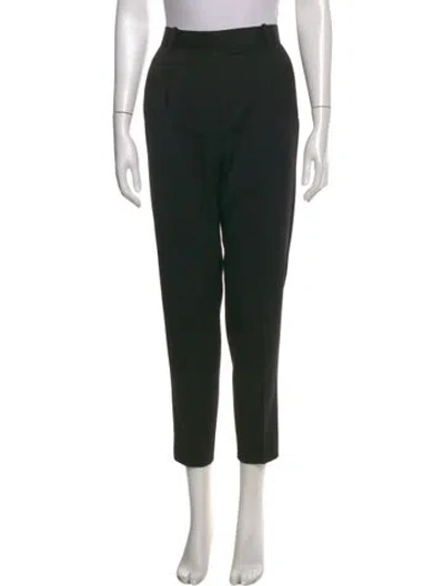 Pre-owned Celine Wool Skinny Leg Pants In Black