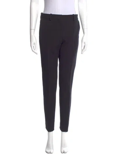 Pre-owned Celine Wool Skinny Leg Pants In Black