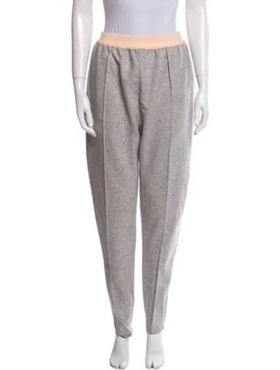 Pre-owned Celine Wool Skinny Leg Pants In Gray