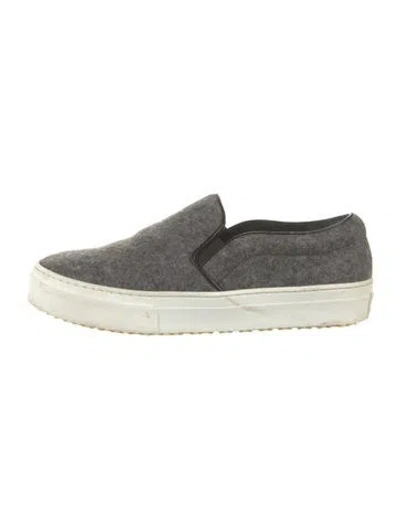 Pre-owned Celine Wool Sneakers In Gray