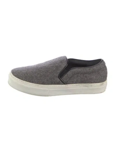 Pre-owned Celine Wool Sneakers In Gray