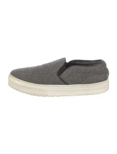 Pre-owned Celine Wool Sneakers In Gray